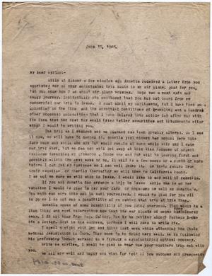 [Letter from Dr. Edwin D. Moten to Myrtle Moten Dabney, June 18, 1946]