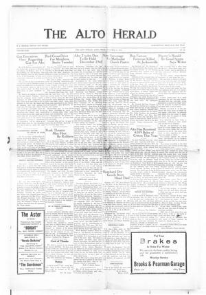 The Alto Herald (Alto, Tex.), Vol. 31, No. 29, Ed. 1 Thursday, November 19, 1931