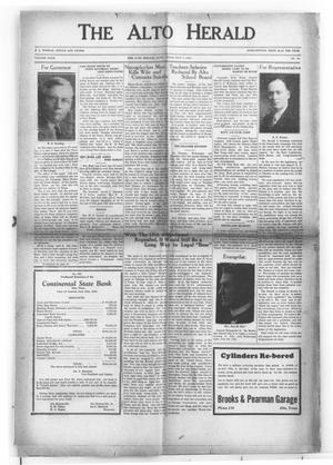 The Alto Herald (Alto, Tex.), Vol. 32, No. 10, Ed. 1 Thursday, July 7, 1932