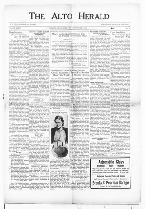 The Alto Herald (Alto, Tex.), Vol. 33, No. 18, Ed. 1 Thursday, September 7, 1933