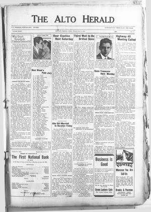 The Alto Herald (Alto, Tex.), Vol. 34, No. 11, Ed. 1 Thursday, July 5, 1934