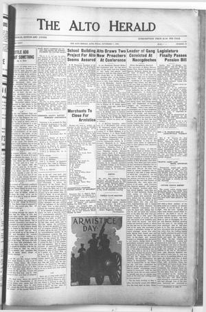 The Alto Herald (Alto, Tex.), Vol. 35, No. 29, Ed. 1 Thursday, November 7, 1935
