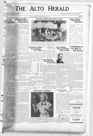 The Alto Herald (Alto, Tex.), Vol. 35, No. 49, Ed. 1 Thursday, April 2, 1936