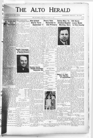 The Alto Herald (Alto, Tex.), Vol. 36, No. 18, Ed. 1 Thursday, August 27, 1936