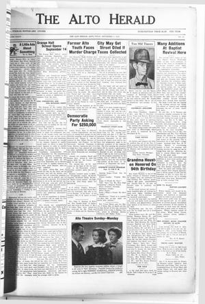The Alto Herald (Alto, Tex.), Vol. 36, No. 19, Ed. 1 Thursday, September 3, 1936