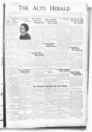The Alto Herald (Alto, Tex.), Vol. 36, No. 24, Ed. 1 Thursday, October 8, 1936