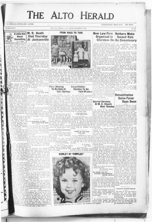 The Alto Herald (Alto, Tex.), Vol. 36, No. 34, Ed. 1 Thursday, December 17, 1936