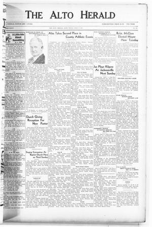 Primary view of object titled 'The Alto Herald (Alto, Tex.), Vol. 36, No. 50, Ed. 1 Thursday, April 8, 1937'.