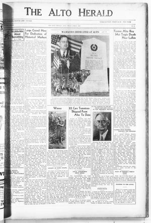 The Alto Herald (Alto, Tex.), Vol. 37, No. 6, Ed. 1 Thursday, June 3, 1937