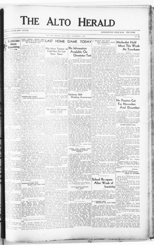 The Alto Herald (Alto, Tex.), Vol. 37, No. 28, Ed. 1 Thursday, November 4, 1937