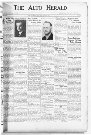 The Alto Herald (Alto, Tex.), Vol. 37, No. 47, Ed. 1 Thursday, March 24, 1938