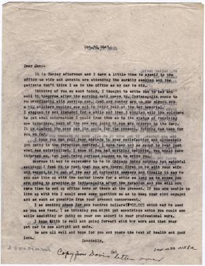 [Two Letters from Dr. Edwin D. Moten to Don Moten and Walter Davis, October 10, 1943]