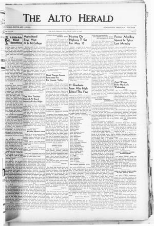 The Alto Herald (Alto, Tex.), Vol. 38, No. 51, Ed. 1 Friday, April 28, 1939