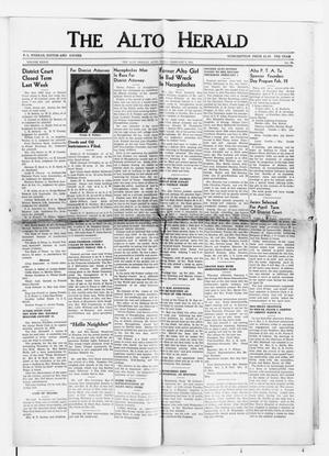 The Alto Herald (Alto, Tex.), Vol. 39, No. 40, Ed. 1 Thursday, February 8, 1940