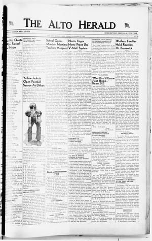 The Alto Herald (Alto, Tex.), Vol. 42, No. 18, Ed. 1 Thursday, September 10, 1942