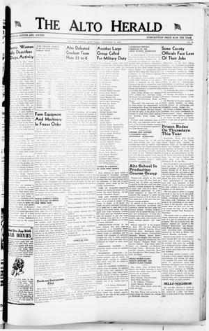 The Alto Herald (Alto, Tex.), Vol. 42, No. 20, Ed. 1 Thursday, September 24, 1942