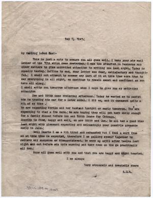 Primary view of object titled '[Letter from Dr. Edwin D. Moten to Josephine Bramlette, May 2, 1942]'.