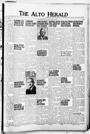 The Alto Herald (Alto, Tex.), No. 20, Ed. 1 Thursday, October 28, 1954