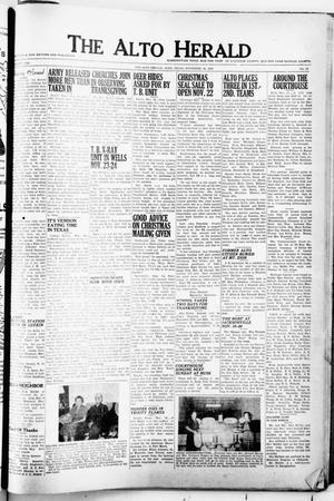 The Alto Herald (Alto, Tex.), No. 23, Ed. 1 Thursday, November 18, 1954