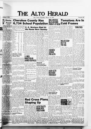 The Alto Herald (Alto, Tex.), No. 40, Ed. 1 Thursday, March 14, 1957