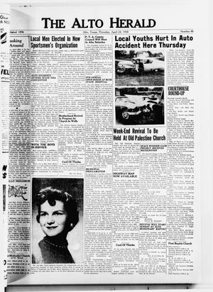 The Alto Herald (Alto, Tex.), No. 46, Ed. 1 Thursday, April 24, 1958