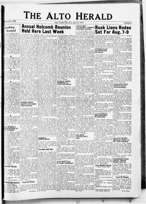 The Alto Herald (Alto, Tex.), No. 7, Ed. 1 Thursday, July 24, 1958