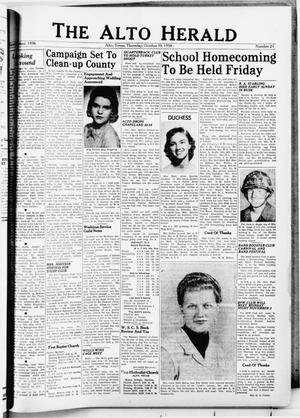 The Alto Herald (Alto, Tex.), No. 21, Ed. 1 Thursday, October 30, 1958