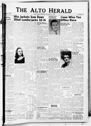 The Alto Herald (Alto, Tex.), No. 22, Ed. 1 Thursday, November 6, 1958