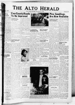 The Alto Herald (Alto, Tex.), No. 25, Ed. 1 Thursday, November 27, 1958