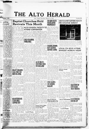 The Alto Herald (Alto, Tex.), No. 40, Ed. 1 Thursday, March 12, 1959