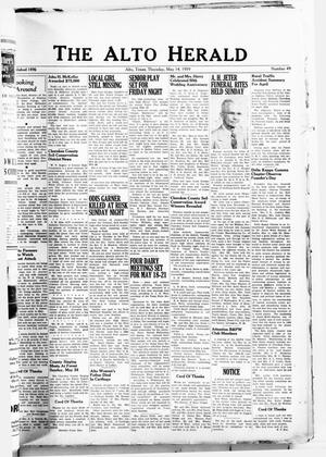 The Alto Herald (Alto, Tex.), No. 49, Ed. 1 Thursday, May 14, 1959