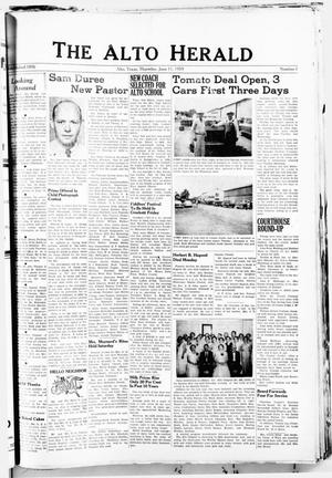 The Alto Herald (Alto, Tex.), No. 1, Ed. 1 Thursday, June 11, 1959