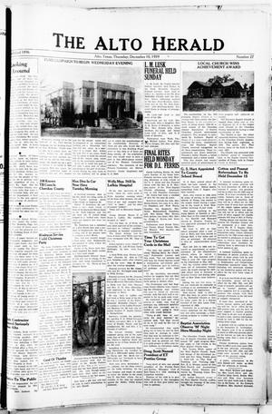 The Alto Herald (Alto, Tex.), No. 27, Ed. 1 Thursday, December 10, 1959