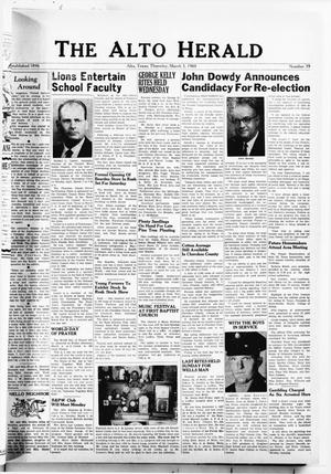 The Alto Herald (Alto, Tex.), No. 39, Ed. 1 Thursday, March 3, 1960
