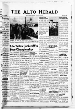 The Alto Herald (Alto, Tex.), No. 36, Ed. 1 Thursday, February 9, 1961