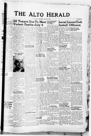 The Alto Herald (Alto, Tex.), No. 4, Ed. 1 Thursday, June 29, 1961
