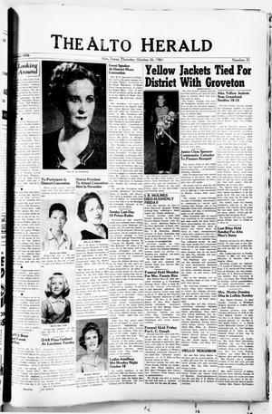 The Alto Herald (Alto, Tex.), No. 21, Ed. 1 Thursday, October 26, 1961