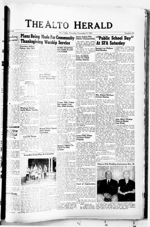 The Alto Herald (Alto, Tex.), No. 23, Ed. 1 Thursday, November 9, 1961