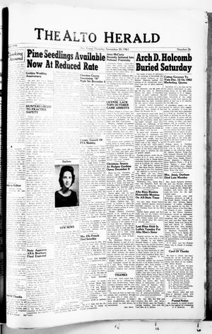 The Alto Herald (Alto, Tex.), No. 26, Ed. 1 Thursday, November 30, 1961