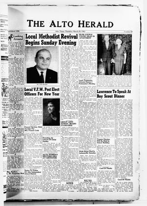 The Alto Herald (Alto, Tex.), No. 43, Ed. 1 Thursday, March 29, 1962