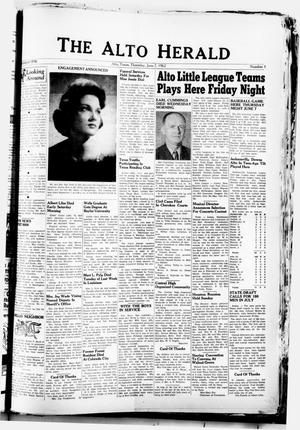 Primary view of object titled 'The Alto Herald (Alto, Tex.), No. 1, Ed. 1 Thursday, June 7, 1962'.