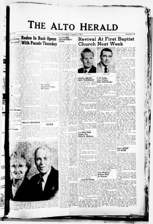 The Alto Herald (Alto, Tex.), No. 10, Ed. 1 Thursday, August 9, 1962