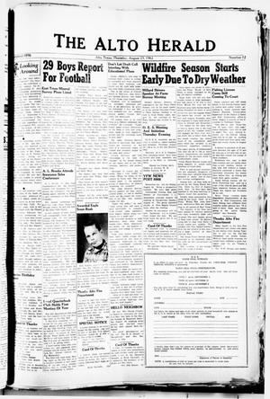 The Alto Herald (Alto, Tex.), No. 12, Ed. 1 Thursday, August 23, 1962