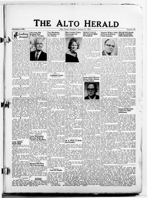 The Alto Herald (Alto, Tex.), No. 35, Ed. 1 Thursday, January 31, 1963