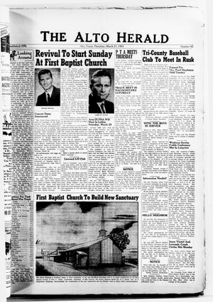 The Alto Herald (Alto, Tex.), No. 42, Ed. 1 Thursday, March 21, 1963