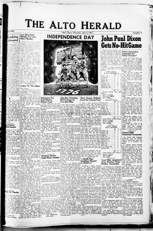 The Alto Herald (Alto, Tex.), No. 5, Ed. 1 Thursday, July 4, 1963