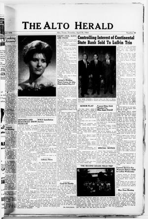 The Alto Herald (Alto, Tex.), No. 48, Ed. 1 Thursday, April 30, 1964