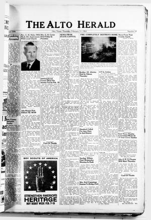 The Alto Herald (Alto, Tex.), No. 37, Ed. 1 Thursday, February 11, 1965