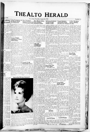 The Alto Herald (Alto, Tex.), No. 13, Ed. 1 Thursday, August 26, 1965