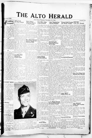 The Alto Herald (Alto, Tex.), No. 25, Ed. 1 Thursday, November 18, 1965